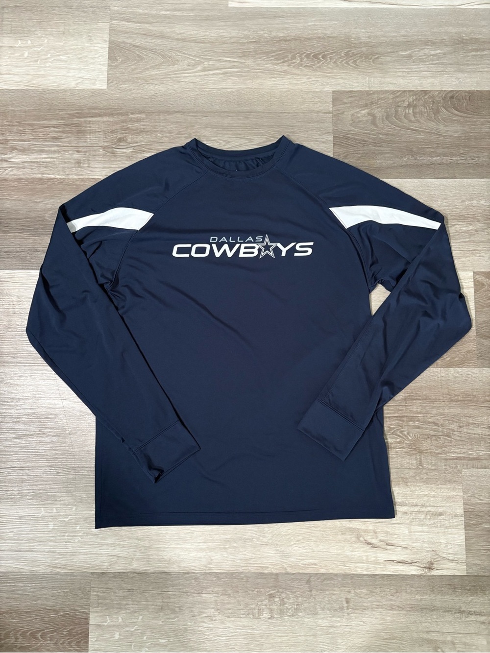 Dallas Cowboys Men's Navy Long-Sleeve Performance Shirt